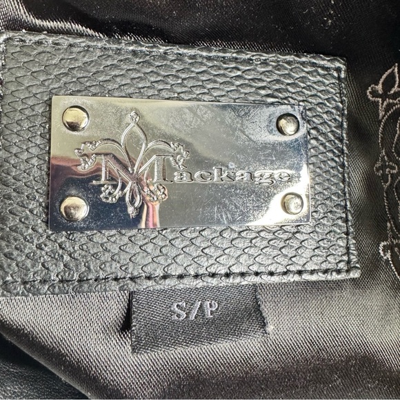 Mackage Mongolian Lamb Fur Leather Moto Jacket Size Small - Picture 11 of 16